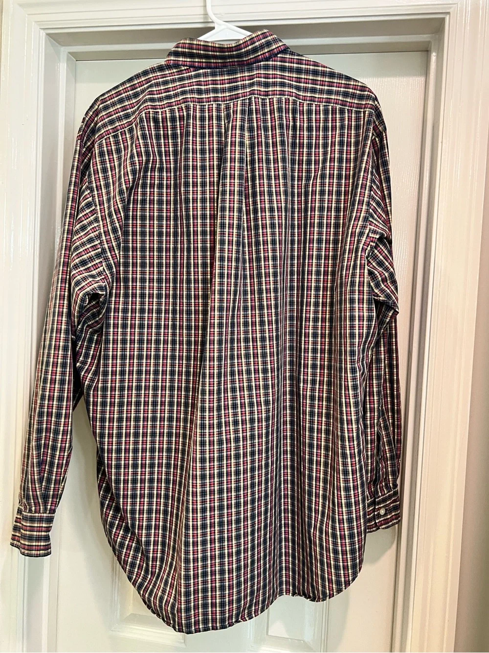 Polo Ralph Lauren Blake Shirt Mens L Plaid Button Down Long Sleeve 100% Cotton